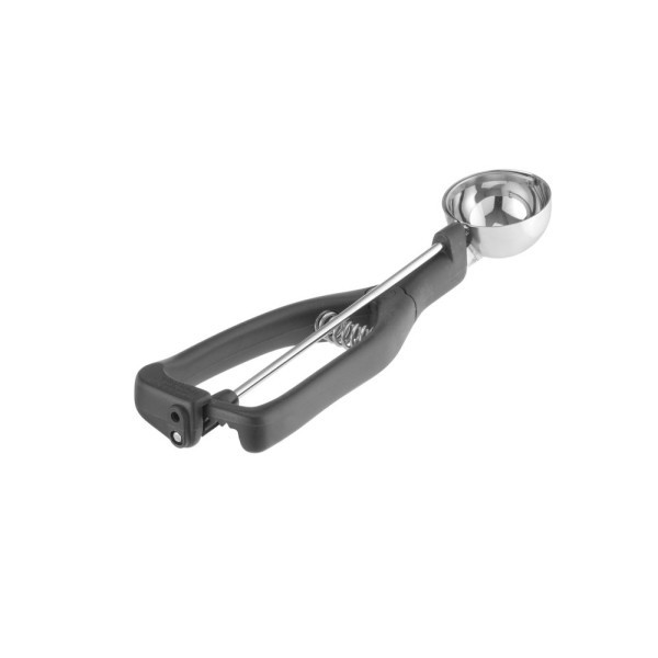 Fagylaltadagoló kanál balkezeseknek, Stöckel, 1/30, Fekete, ⌀49x(H)mm 755204