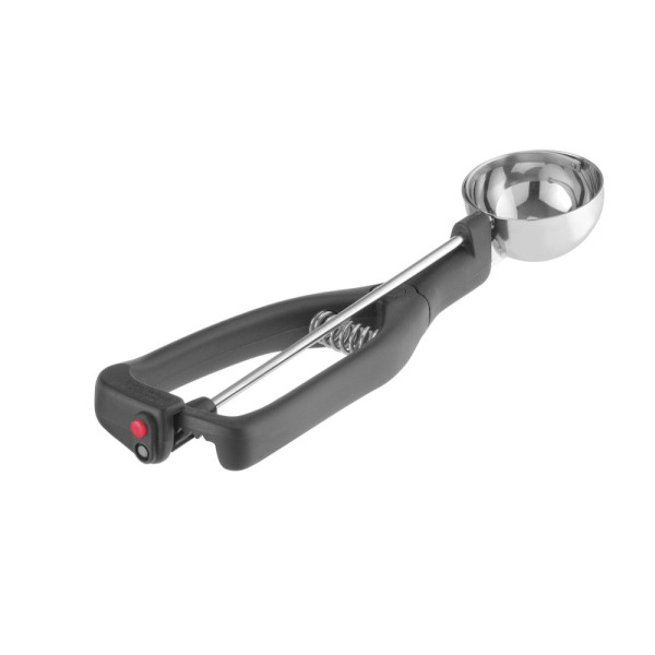 Fagylaltadagoló kanál balkezeseknek, Stöckel, 1/30, Fekete, ⌀49x(H)mm 755204