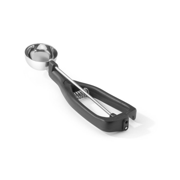 Fagylaltadagoló kanál balkezeseknek, Stöckel, 1/40, Fekete, ⌀45x(H)mm 755228