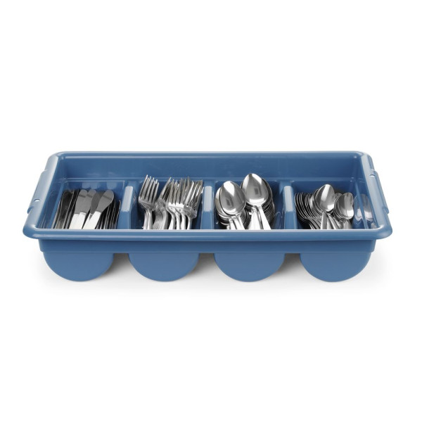 Evőeszközkészlet tartóval, HENDI, Kék, 525x300x(H)95mm, Téglalap alakú 766194