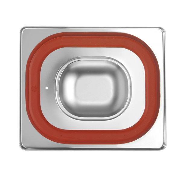 GN tető szilikon tömítéssel, HENDI, Profi Termékcsalád, GN 1/6, 176x162mm 802656