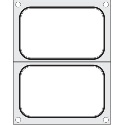 Tálcatömítő mátrix, HENDI, 2 db tartály, 178 x 113 mm 805589