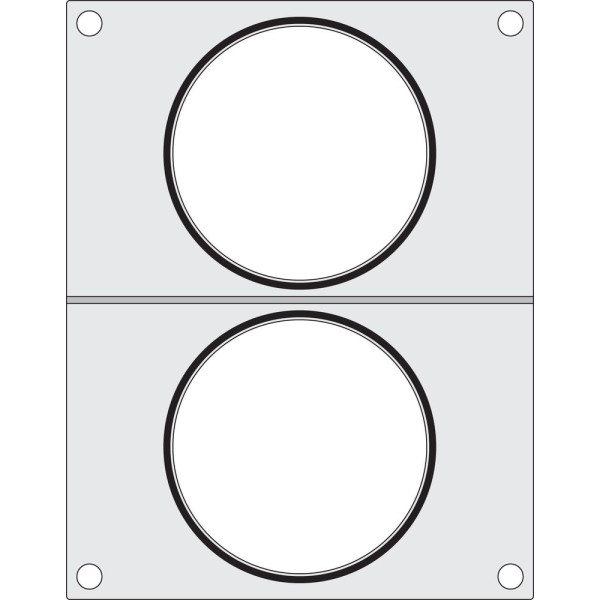 Tálcatömítő mátrix, HENDI, 2 db levestartály ø115 mm 805633
