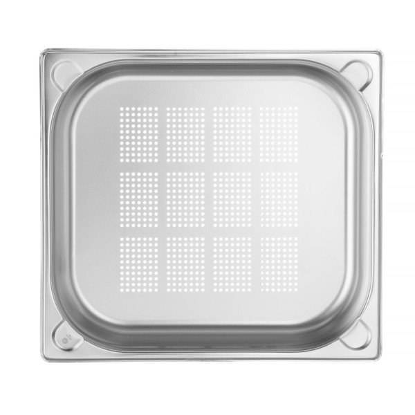 GN 2/3 perforált tartály, HENDI, Kitchen Termékcsalád, GN 2/3, 5,5L, (H)65mm 807224