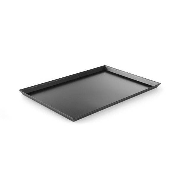 Négyszögletes pizzasütő edény, HENDI, 600x400x(H)25mm 808276