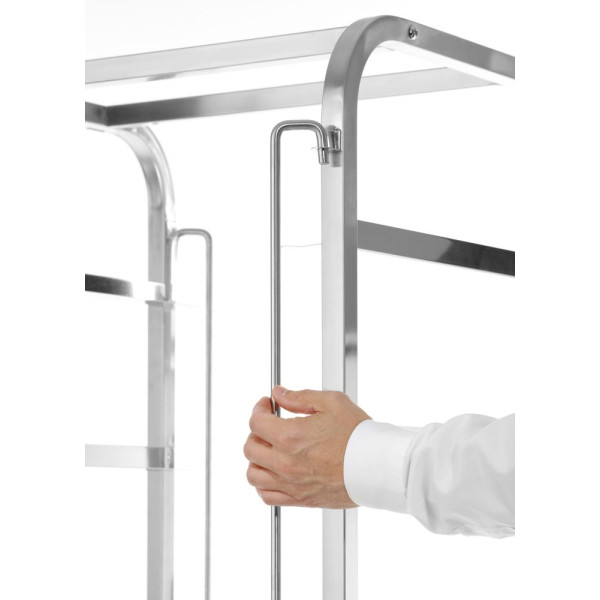 Mobil kocsi mosogatógép kosarakhoz - 7 x 500x500 mm, HENDI, 615x560x(H)1710mm 810583