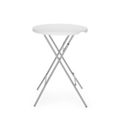 Bar asztal, AmerBox, max. terhelés 80 kg., Fehér, ⌀800x(H)1100mm 810958