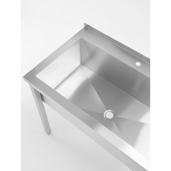 Mosdóasztal medence nélkül – csavaros első burkolattal, HENDI, Budget Line, 800x600x(H)850mm 811009