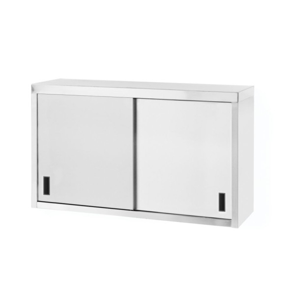 Falra szerelhető szekrény – hegesztett, tolóajtókkal, HENDI, Profi Line, 1000x300x(H)600mm 811207