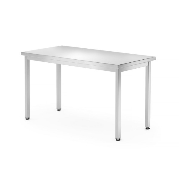 Polc nélküli központi munkaasztal, csavarozott szerkezettel, HENDI, Profi Line, 1200x600x(H)850mm 811283