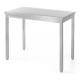 Polc nélküli központi munkaasztal, csavarozott szerkezettel, HENDI, Profi Line, 1400x600x(H)850mm 811290