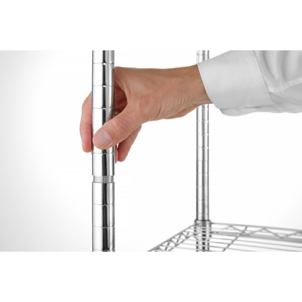 Tárolóállvány 5 polccal, HENDI, Króm, 910x455x(H)1830mm 812204