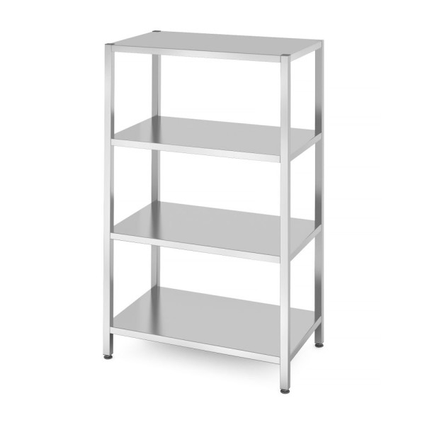 Tárolóállvány 4 teljes polccal – csavarozott, HENDI, Kitchen Line, 1000x600x(H)1800mm 812556