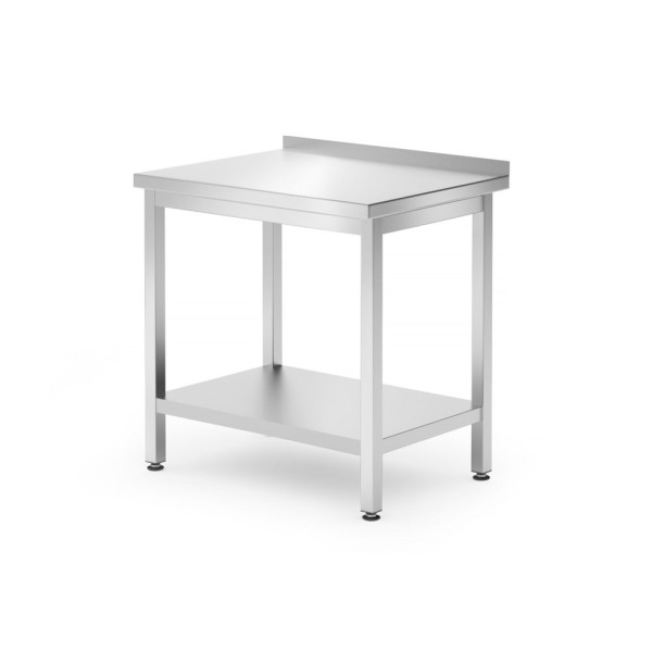 Fali munkaasztal polc Budget Line – csavarozott, mélység: 600 mm, HENDI, Kitchen Line, 800x600x(H)850mm 817261