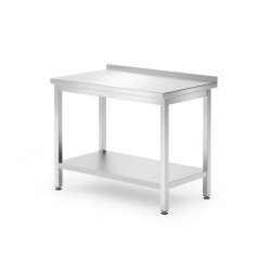 Fali munkaasztal polc Budget Line – csavarozott, mélység: 600 mm, HENDI, Kitchen Line, 1000x600x(H)850mm 817278