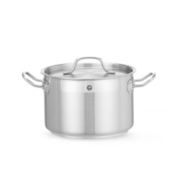 Közepes fazék- fedővel, HENDI, Profi Line, 4L, ⌀200x(H)130mm 831205