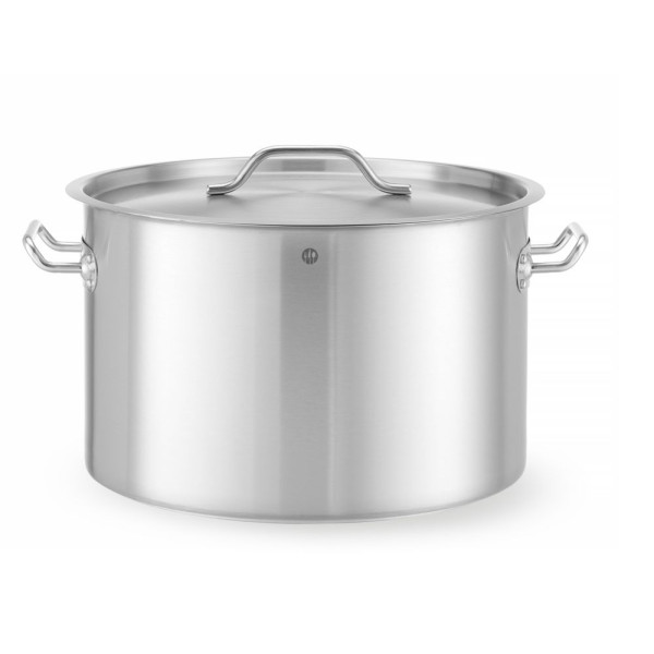 Közepes fazék- fedővel, HENDI, Budget Line, 32L, ⌀400x(H)260mm 832851