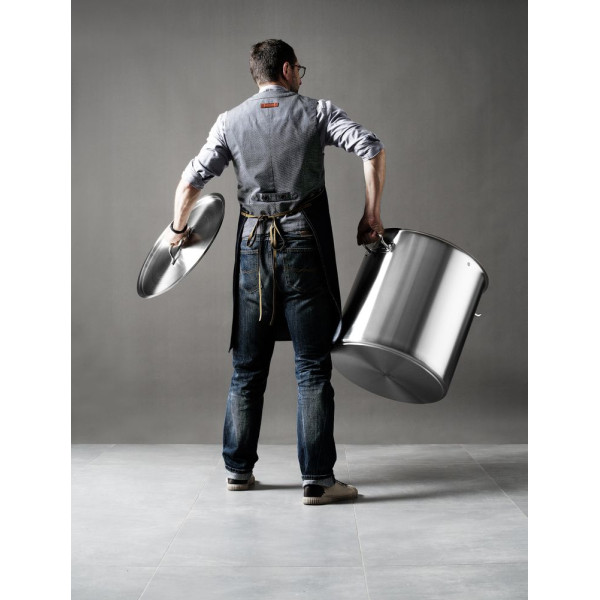 Magasan lábas - fedővel, HENDI, Budget Line, 98L, ⌀500x(H)500mm 835104