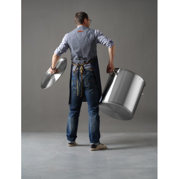 Magasan lábas - fedővel, HENDI, Budget Line, 98L, ⌀500x(H)500mm 835104