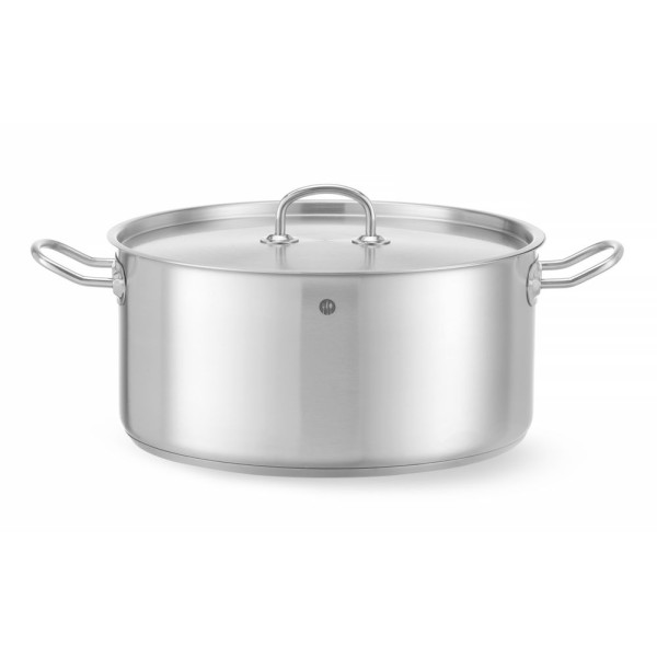 Alacsony lábas - fedéllel, HENDI, Kitchen Line, 11,9L, ⌀320x(H)150mm 836040