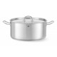 Alacsony lábas - fedéllel, HENDI, Kitchen Line, 11,9L, ⌀320x(H)150mm 836040