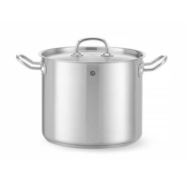 Magas fazék- fedővel, HENDI, Kitchen Line, 9L, ⌀240x(H)200mm 837306