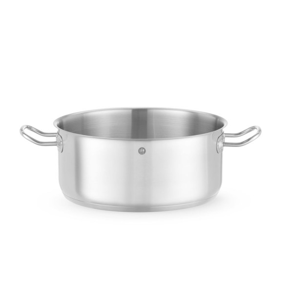 Alacsonyan falú edény - fedél nélkül, HENDI, Kitchen Line, 7,3L, ⌀280x(H)120mm 837672