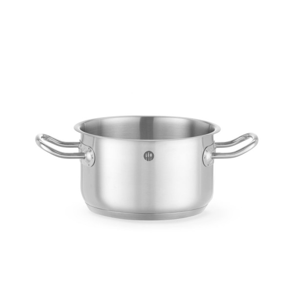 Főzőedény közepes méretű - fedél nélkül, HENDI, Kitchen Line, 1,8L, ⌀160x(H)95mm 837696