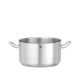 Főzőedény közepes méretű - fedél nélkül, HENDI, Kitchen Line, 6L, ⌀240x(H)135mm 837726