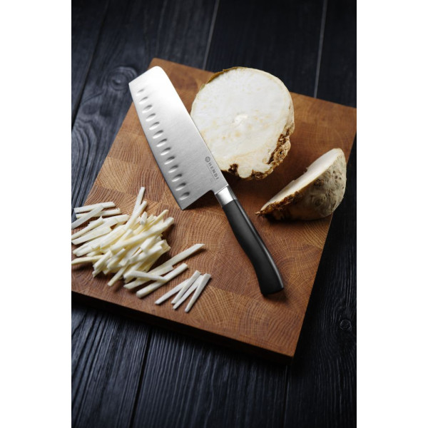 Húsvágó bárd, HENDI, Profi Line, Granton bemetszések, Fekete, (L)300mm 844335