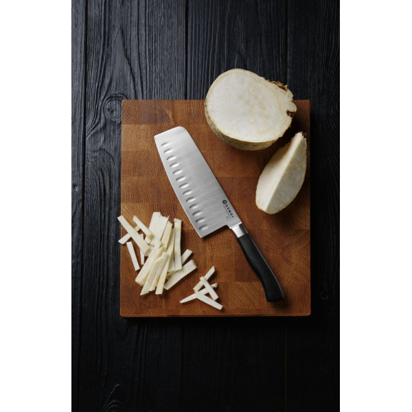 Húsvágó bárd, HENDI, Profi Line, Granton bemetszések, Fekete, (L)300mm 844335