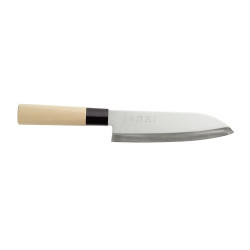 Japán kés Santoku, HENDI, Világos fa, (L)290mm 845035