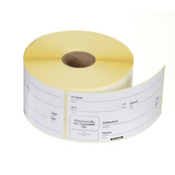 Többször használható, könnyen eltávolítható élelmiszer-címkék, könnyen kivehető, HENDI, Fehér, 500 db., 100x50mm 850763