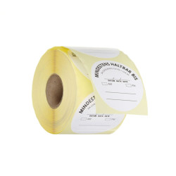 Élelmiszerbiztonsági matricák, többször használatos, könnyen eltávolítható, „FELHASZNÁLHATÓ AZ ELŐTTE” , HENDI, Fehér, 500 db., ⌀50mm 850770