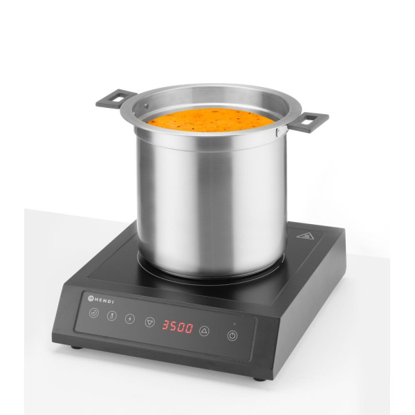 Leves melegentartó, víz nélküli, 10L, HENDI, 10L, Fekete, 220-240V/450W, ⌀330x(H)398mm 860564