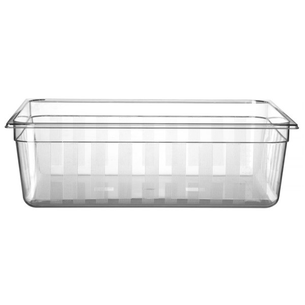 GN edény 2/1, HENDI, GN 2/1, 58L, Átlátszó, 650x530x(H)200mm 861196