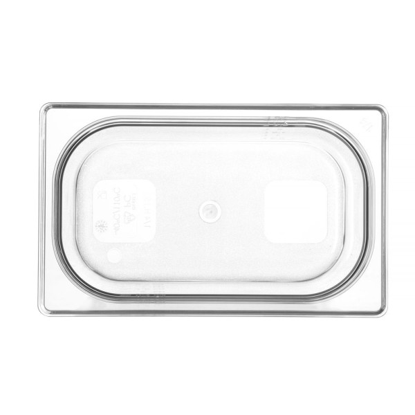 GN edény 1/4, HENDI, Profi Termékcsalád, GN 1/4, 5,5L, Átlátszó, 265x162x(H)200mm 861608
