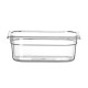 GN edény 1/4, HENDI, Profi Termékcsalád, GN 1/4, 2,8L, Átlátszó, 265x162x(H)100mm 861622