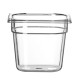GN edény 1/6, HENDI, Profi Termékcsalád, GN 1/6, 2,4L, Átlátszó, 176x162x(H)150mm 861714