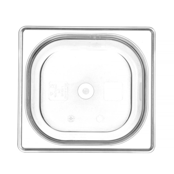 GN edény 1/6, HENDI, Profi Termékcsalád, GN 1/6, 2,4L, Átlátszó, 176x162x(H)150mm 861714