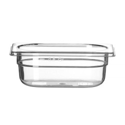GN edény 1/9, HENDI, Profi Termékcsalád, GN 1/9, 0,6L, Átlátszó, 176x108x(H)65mm 861837