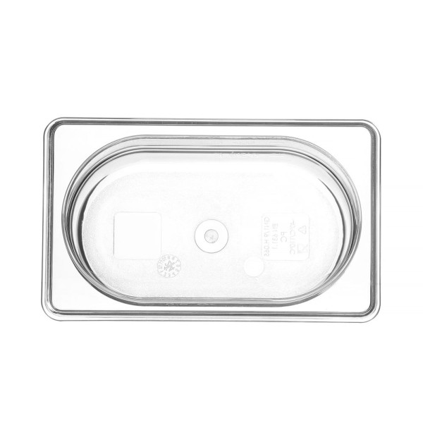 GN edény 1/9, HENDI, Profi Termékcsalád, GN 1/9, 0,6L, Átlátszó, 176x108x(H)65mm 861837