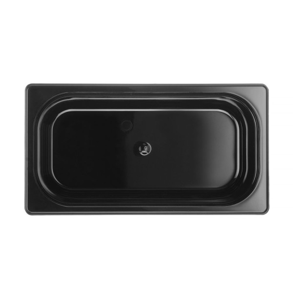 GN edény 1/3, HENDI, Profi Termékcsalád, GN 1/3, 4L, Fekete, 325x176x(H)100mm 862520