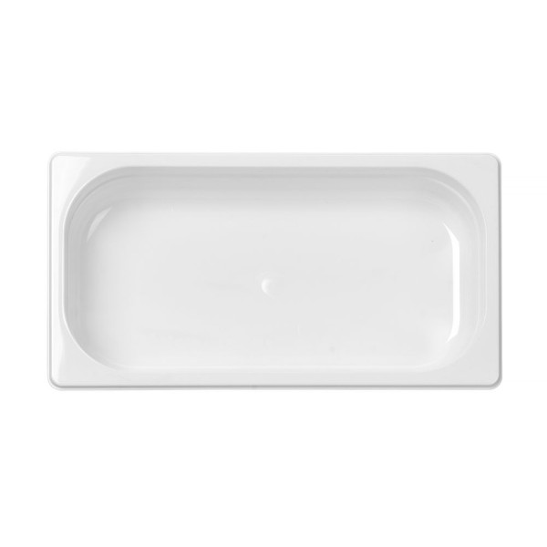 GN edény 1/3, HENDI, GN 1/3, 2,5L, Fehér, 325x176x(H)65mm 862582