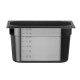 GN edény 1/4, HENDI, Profi Termékcsalád, GN 1/4, 2,8L, Fekete, 265x162x(H)100mm 862629
