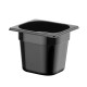 GN edény 1/6, HENDI, Profi Termékcsalád, GN 1/6, 2,4L, Fekete, 176x162x(H)150mm 862711