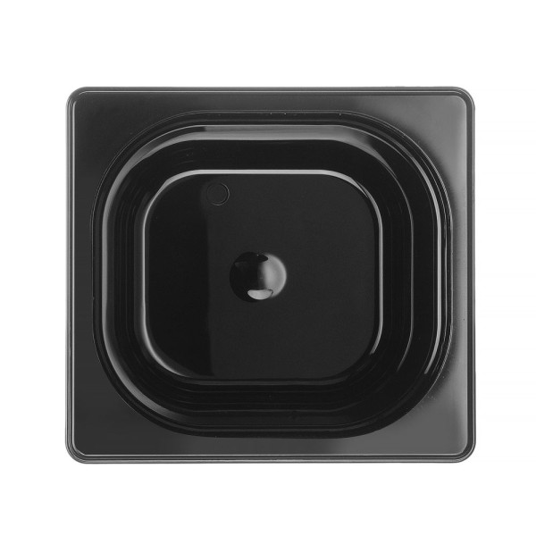 GN edény 1/6, HENDI, Profi Termékcsalád, GN 1/6, 1L, Fekete, 176x162x(H)65mm 862735