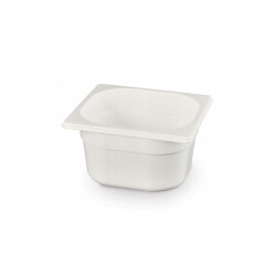 GN edény 1/6, HENDI, GN 1/6, 1L, Fehér, 176x162x(H)65mm 862780