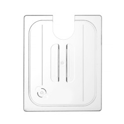 GN tető, kivágással a sous-vide merülőrúd számára, HENDI, GN 1/2, Átlátszó, 265x325mm 864210