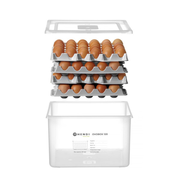 Tojástartály HENDI OVOBOX 120, HENDI, GN 2/3, 18L, 355x325x(H)200mm 870785